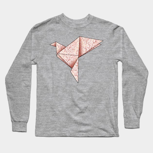 Origamibird Long Sleeve T-Shirt by pixelvision